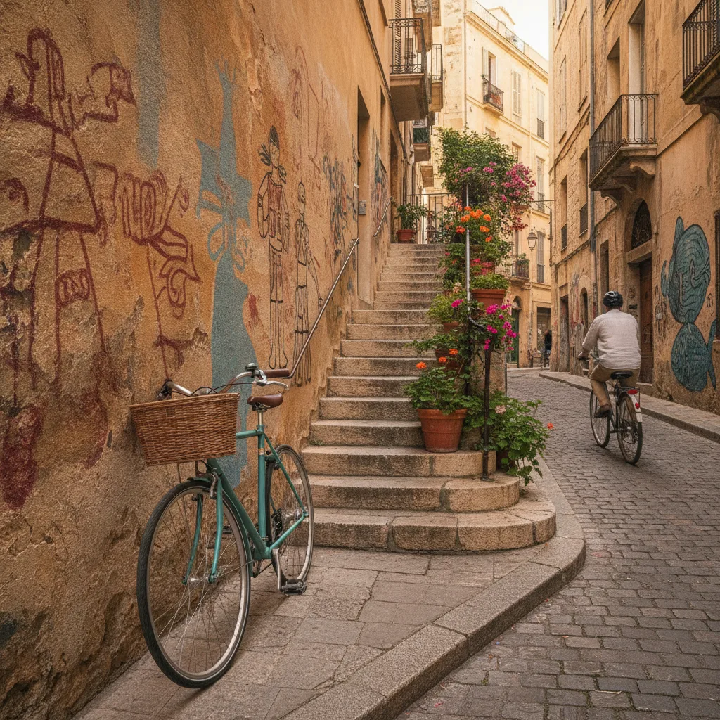 balade vélo quartier du Panier Marseille